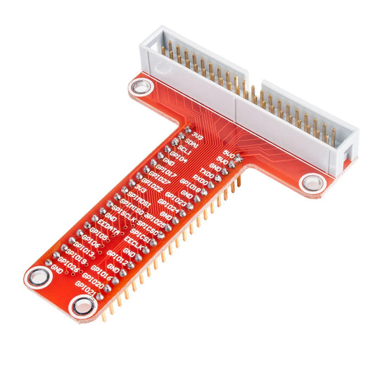 40 Pin Red GPIO Extension Board For Raspberry Pi (With GPIO Cable) AMAR