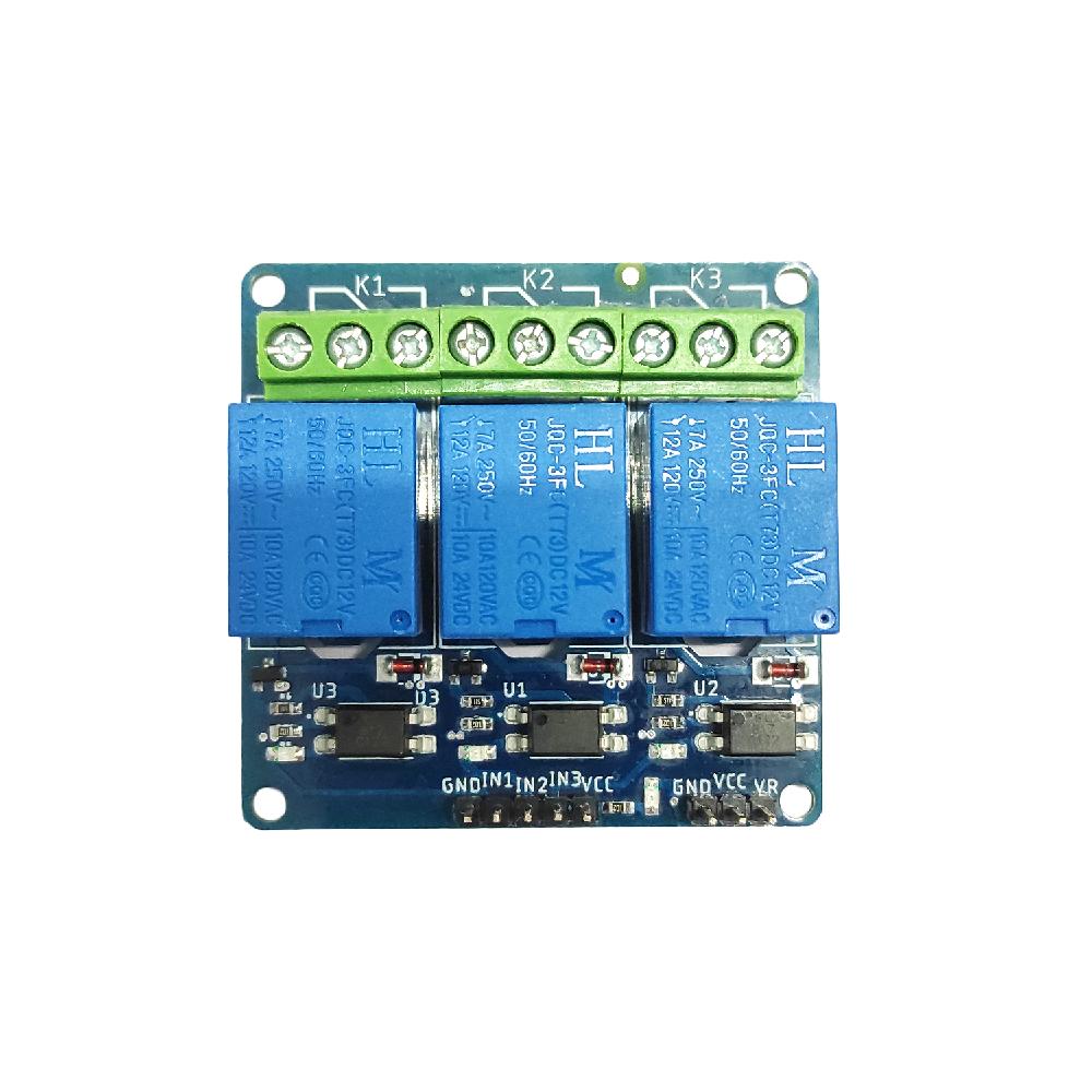 12V Relay Module 3-Channel with Optocoupler
